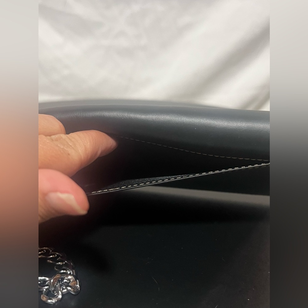 3/$35 Black Leather Wallet with Chain - Picture 6 of 16